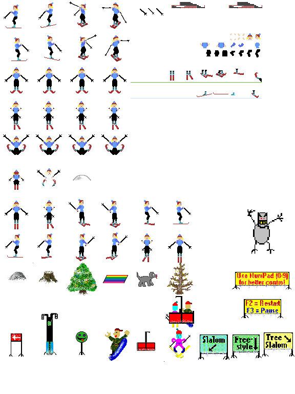 Pixel art sprites created in Aseprite